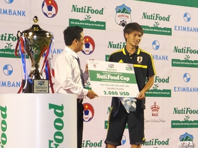 U-19日本代表　U-19国際フットボールトーナメントNutifood Cup 2014 第3戦結果