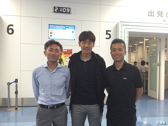 Referees, NISHIMURA, SARAGA and NAGI, leave for Brazil