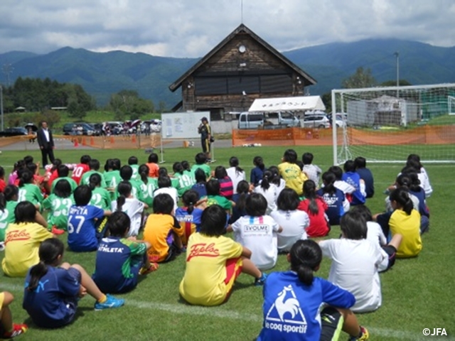 JFAレディース／ガールズサッカーフェスティバル　長野県の木島平村に、約170人が参加！