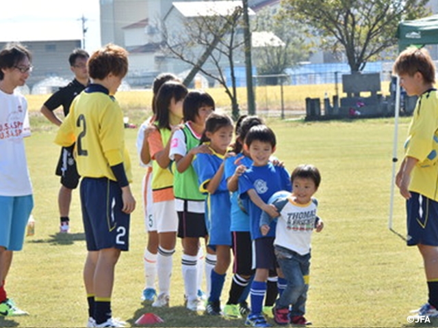 JFAレディース／ガールズサッカーフェスティバル 福井県福井市の福井市藤岡グランドに、約250人が参加！