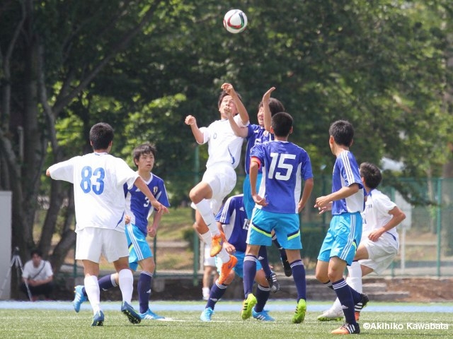 U-15 Japan short-listed squad take on Ichiritsu Funabashi and Ryutsukeizaidai Kashiwa