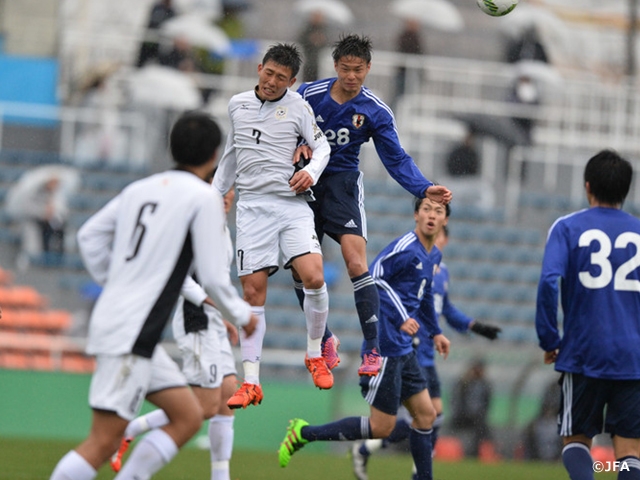 U-19日本代表候補　トレーニングキャンプ　練習試合　マッチレポート　vs．全日本大学選抜