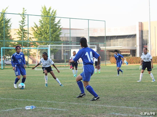 U-14 Japan Women's Selection deliver 1st victory of championship with a haul of goals