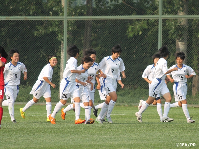 U-14 Japan Women's Selection team went through the group stage as a top team