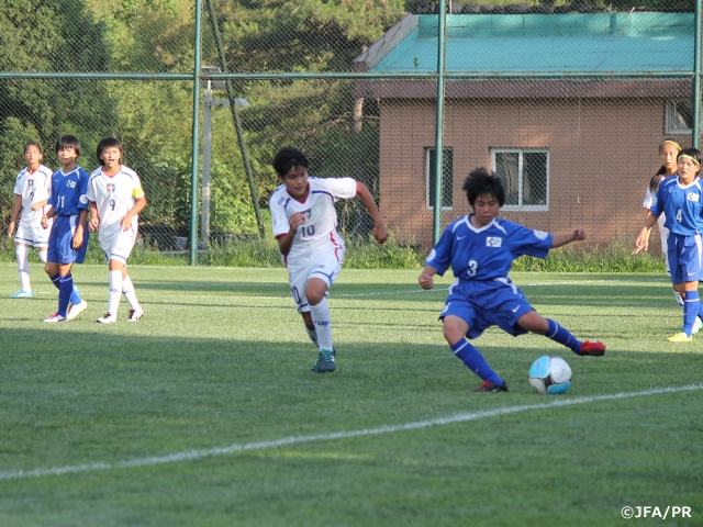 U-14日本女子選抜、5－0で準決勝を制して決勝へ！