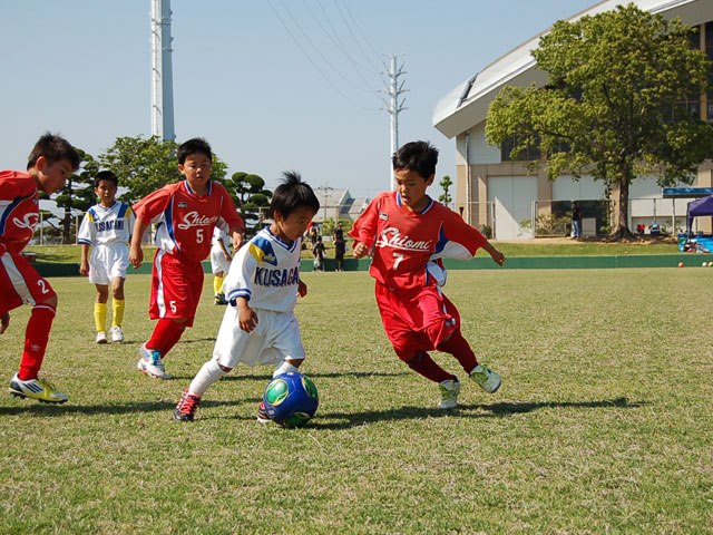 JFAキッズ（U-8/10）サッカーフェスティバル 宮崎県東臼杵郡の門川町門川海浜総合公園多目的グラウンドに、323人が参加！