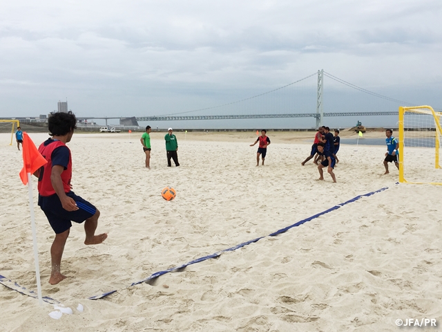 Japan Beach Soccer National Team short-listed squad in Hyogo Camp (6/16)