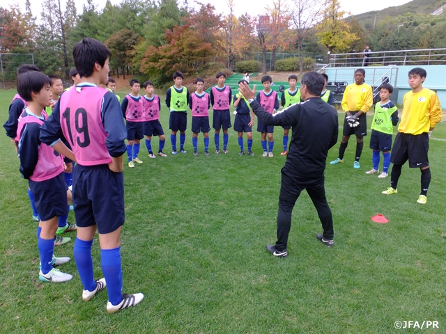 Start of JFA Elite Programme U-14’s trip to Korea Republic part of JOC Japan-Korea Joint Sports Project for Enhancing Playing Skills