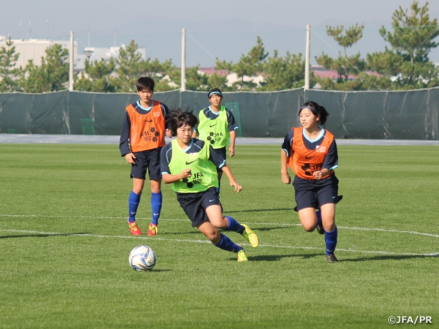 U-15 Japan Women’s Selection team hold second day of training camp