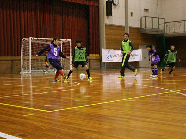 JFAファミリーフットサルフェスティバル 島根県出雲市の佐田スポーツセンターに、156人が参加！