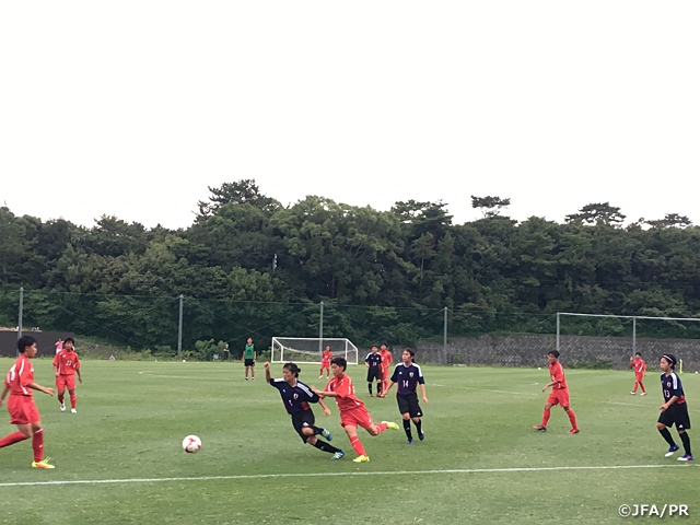 U-16日本女子代表候補　日ノ本学園高等学校とトレーニングマッチを行う