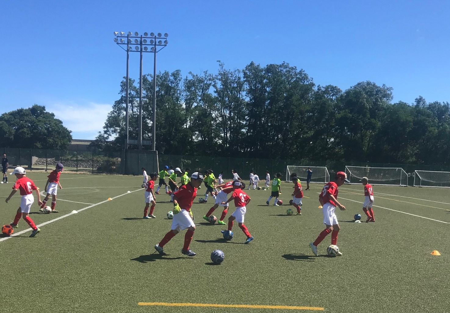 JFAキッズ（U-10）サッカーフェスティバル 新潟市中央区の新潟市鳥屋野運動公園球技場に75人が参加！