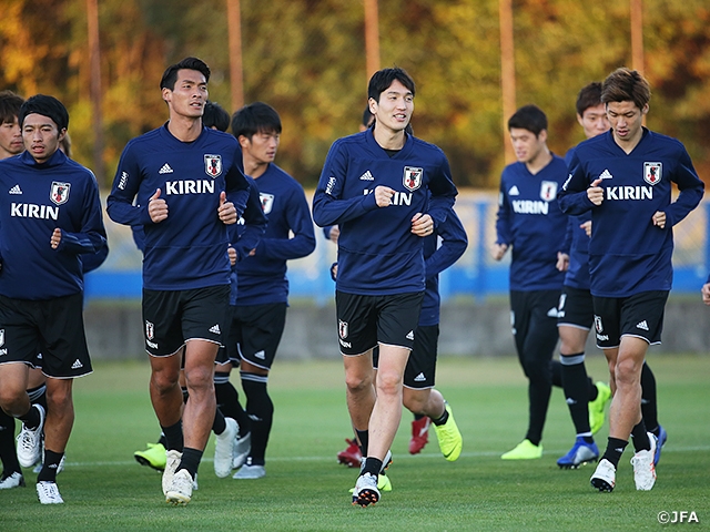 SAMURAI BLUE、全選手が揃って非公開練習を実施～キリンチャレンジカップ2018（11/16@大分、11/20@豊田）～