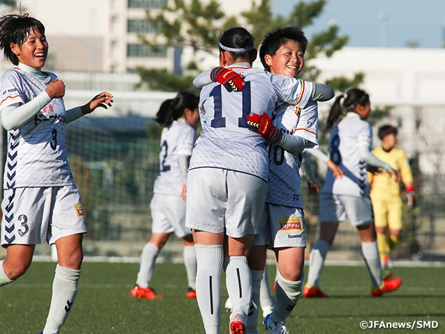 Nojima and INAC Kobe advances to Semi-Finals of JFA 22nd U-18 Japan Women's football championship JOC Junior Olympic Cup