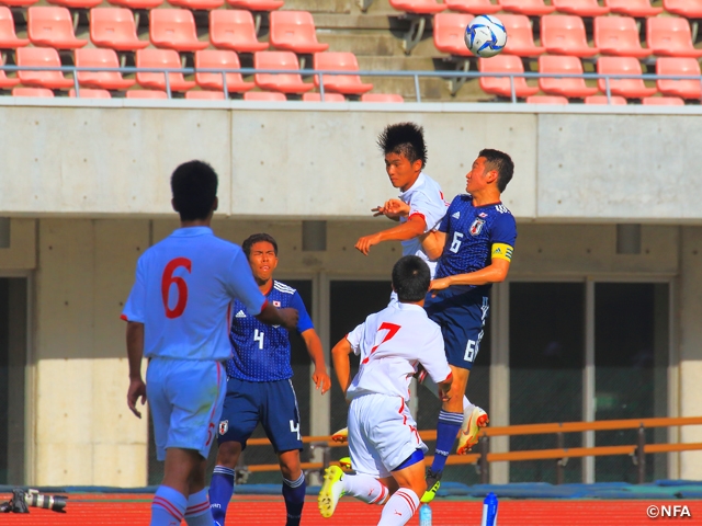 U-17 Japan National Team finishes tournament with win over U-17 Niigata Select Team at the 23rd International Youth Soccer in Niigata