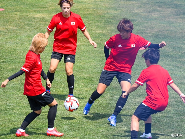 Nadeshiko Japan hold final training session ahead of the Tokyo Olympics