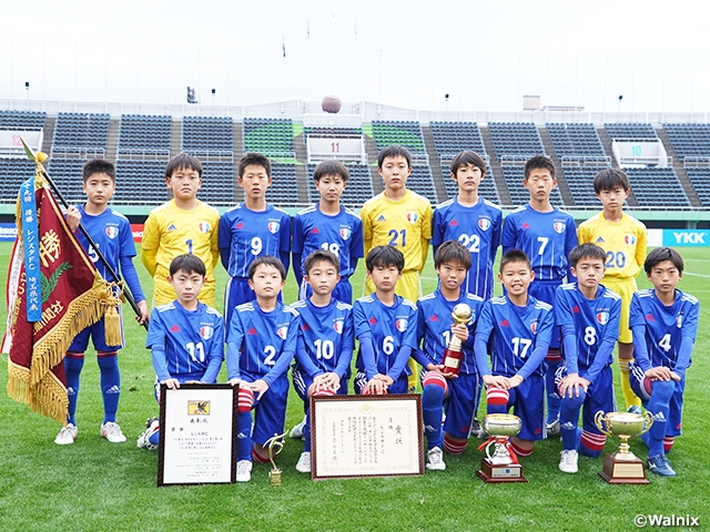 レジスタFCが6年ぶりの優勝に輝く！キャプテン・五十嵐陵選手がハットトリック　JFA 第45回全日本U-12サッカー選手権大会