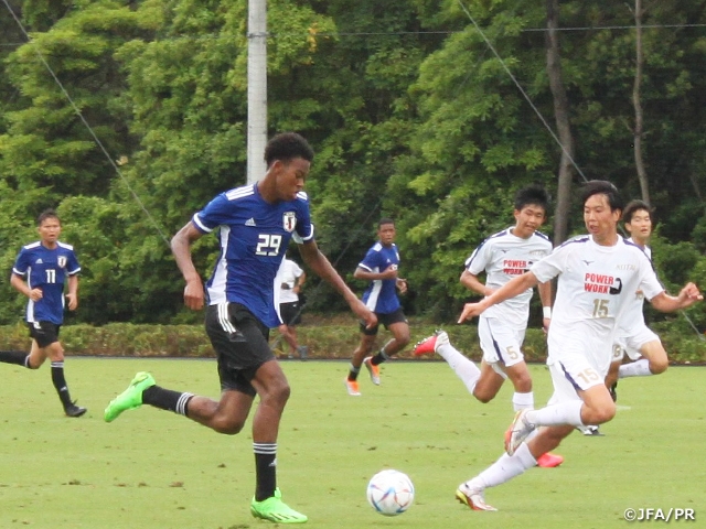 U-16日本代表候補、2試合のトレーニングマッチで合宿を締めくくる