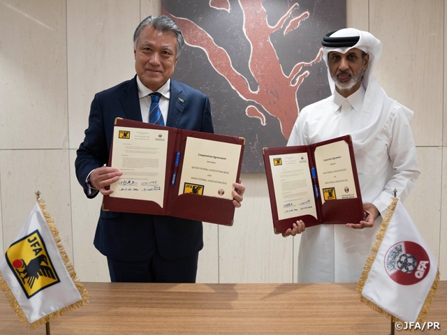 カタールサッカー協会とのパートナーシップ協定を再締結