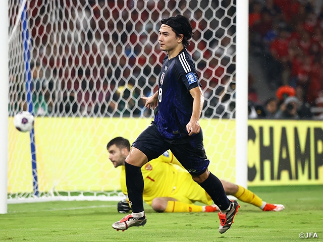 【Match Report】SAMURAI BLUE、アウェイでインドネシアに4-0で快勝、首位でアジア最終予選を折り返す