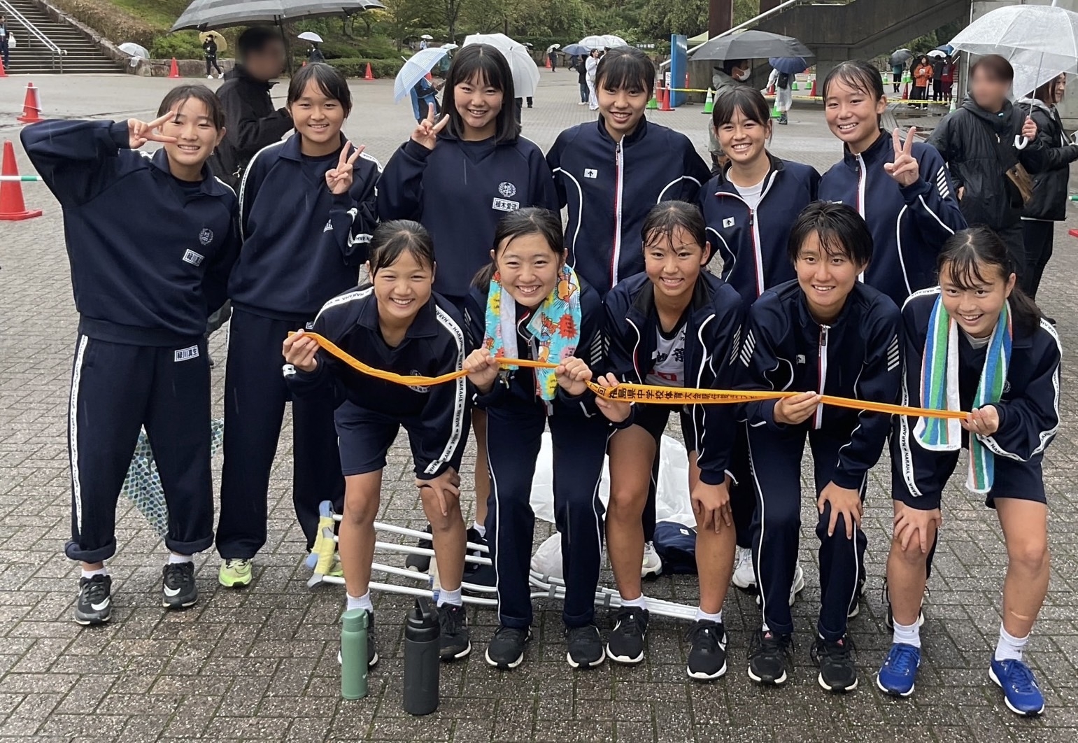 楢葉中学校　福島県中学校体育大会駅伝競争大会出場