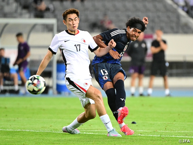 【Match Report】SAMURAI BLUE、ホンコン・チャイナに6-1で大勝！デビュー戦のジャーメイン良が4ゴール