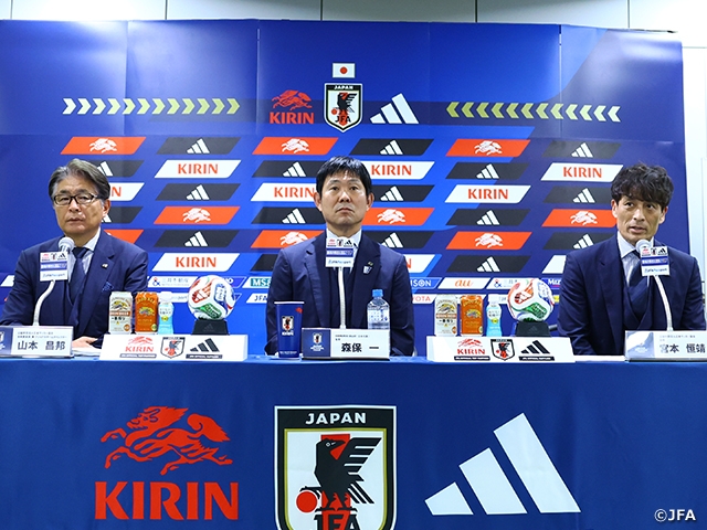 SAMURAI BLUE（日本代表）の帰国会見を実施