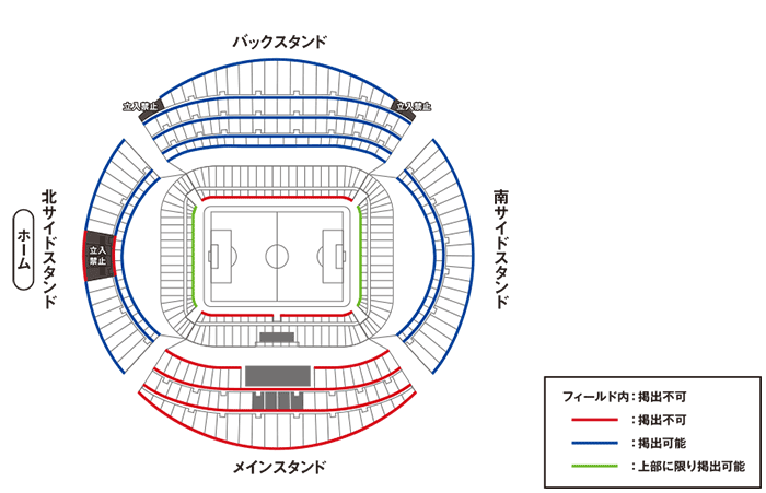 横断幕掲出エリア