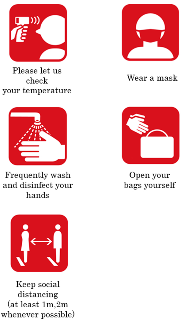 Precautions for Spectators