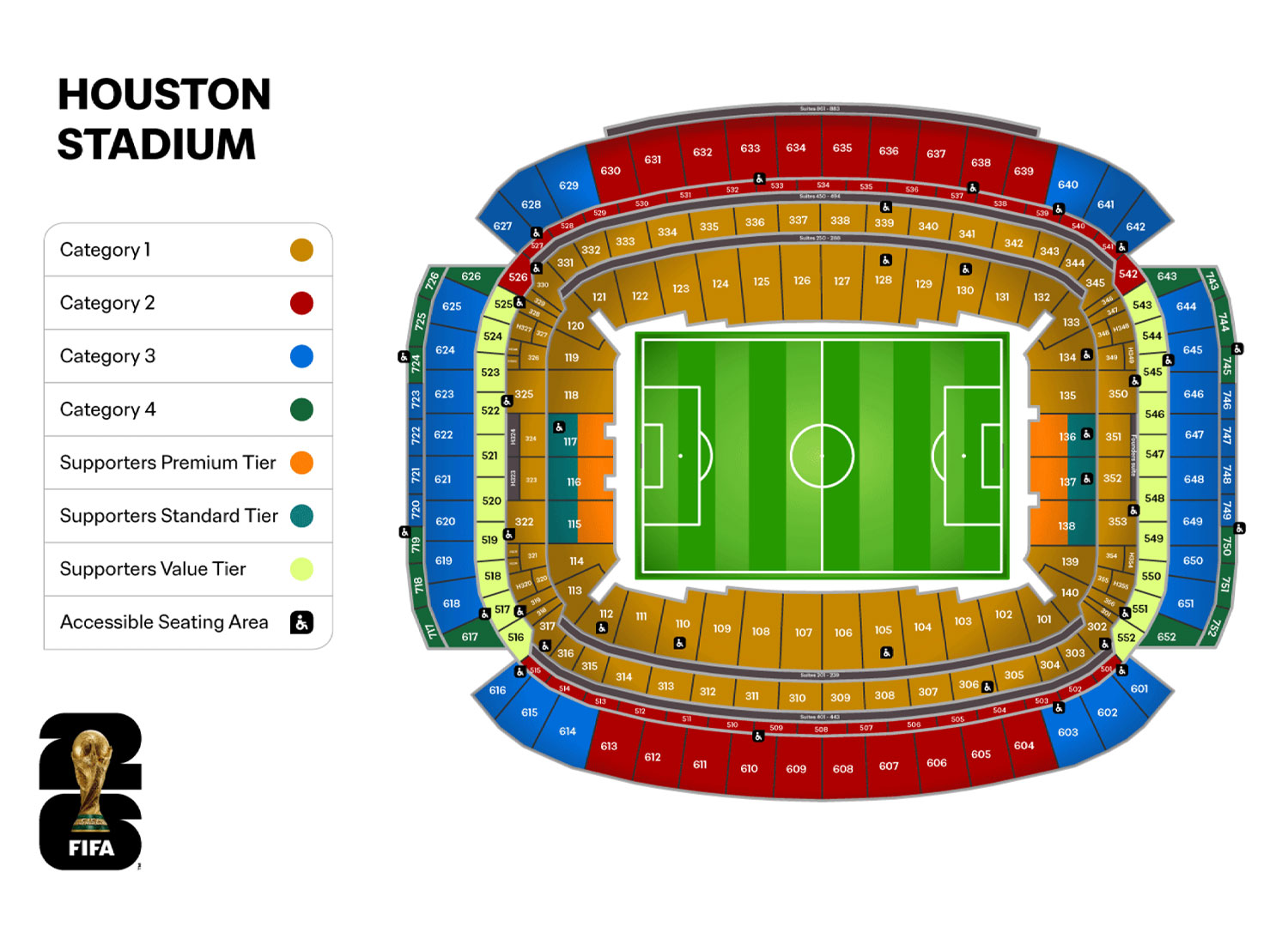MONTERREY STADIUM 席割表